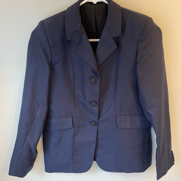 Manteau D'équitation Enfant TuffRider Starter Show - Bleu Marine - Taille 10